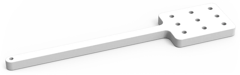 Pagaie en polyéthylène perforé