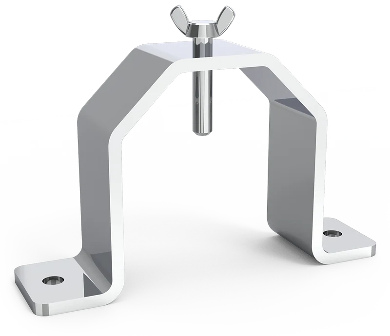 Outil inox pour tenir jambons à la table