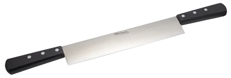 Couteau à trancher pour charcutiers avec 2 manches