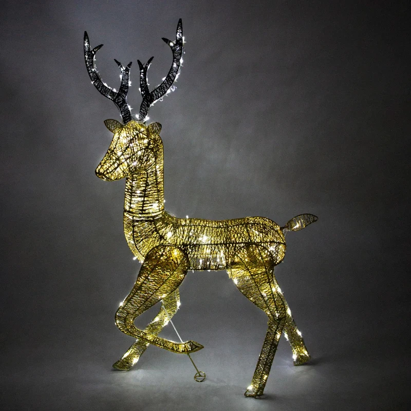 Renna di Natale Luminosa - Maschio - Oro