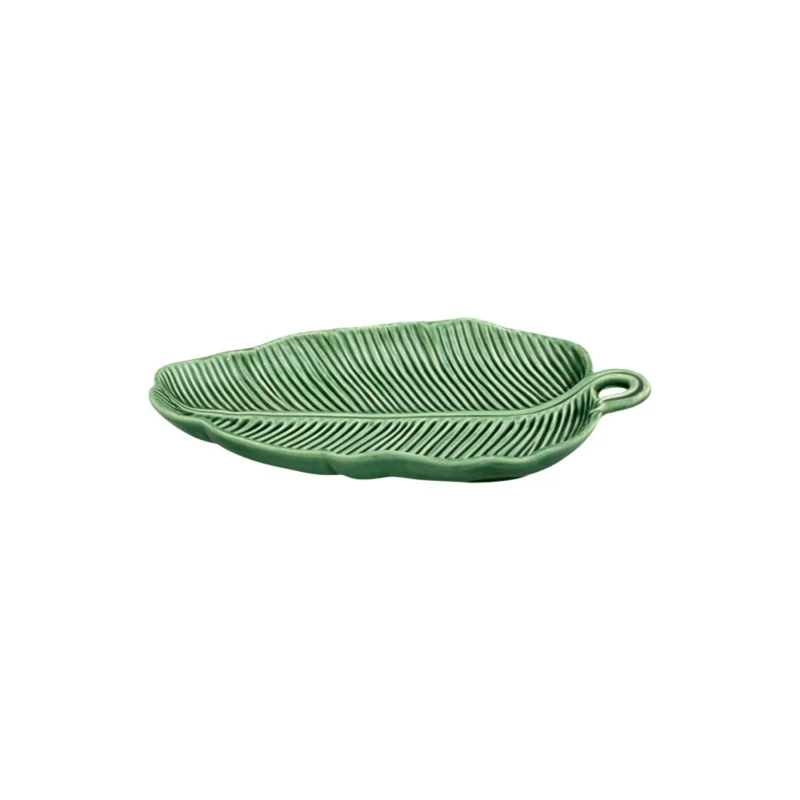 Bordallo Pinheiro Folhas Vassoio Foglia di Banana 26,5 cm