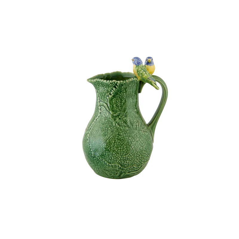 Bordallo Pinheiro Cinerária Brocca con uccelli