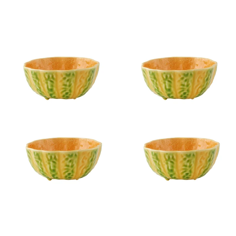 Bordallo Pinheiro Abóbora Set 4 Ciotole, cm 16