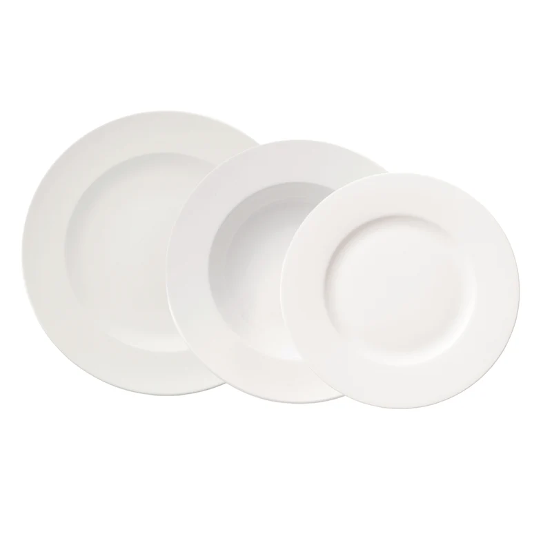 Villeroy & Boch For Me Set 18 Pezzi, composto da 6 Piatti Piani, 6 Piatti Fondi e 6 Piatti Frutta