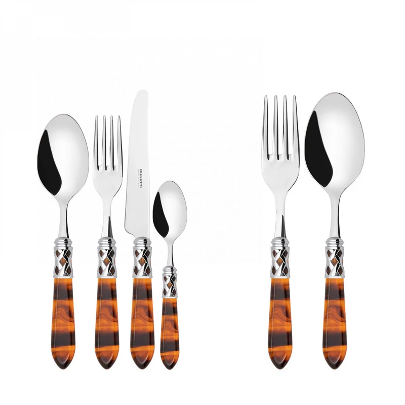 BUGATTI Aladdin Set Posate 50 Pezzi Ghiera Cromata