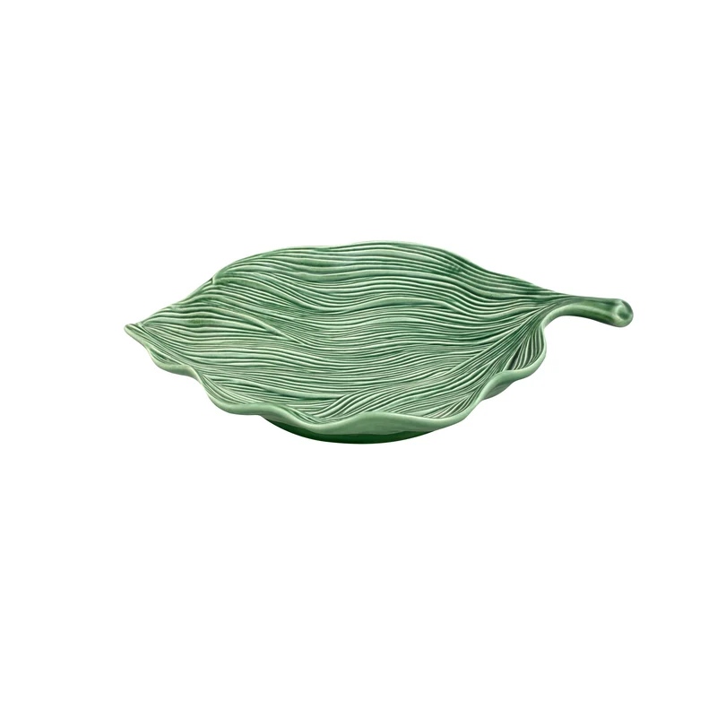 Bordallo Pinheiro Foglie Piatto da Portata Foglia 37 cm