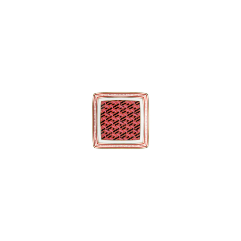 Versace La Greca Signature Coppetta quadra piana 9 cm