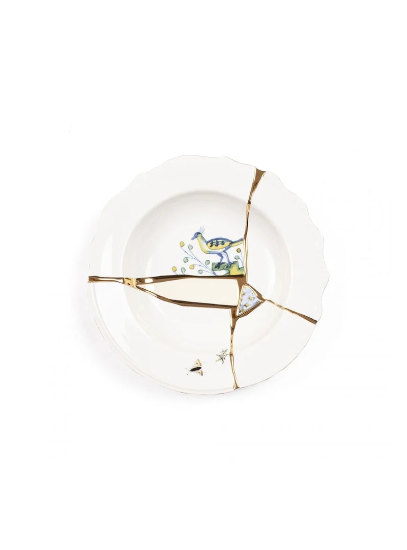 Seletti Kintsugi Piatto Fondo in porcellana