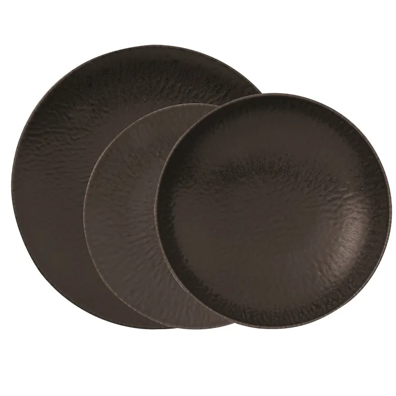 Arthur Krupp Onyx Stoneware servizio piatti 12 pezzi