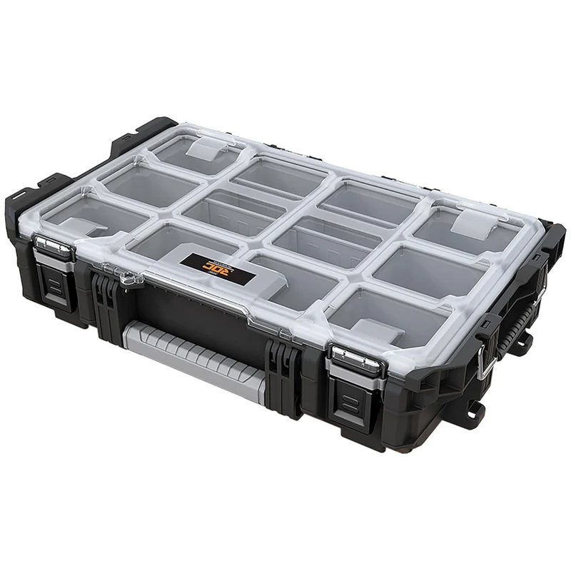 Portautensili Keter ROC Pro Gear 1.0, capacità superiore a 13 litri, coperchio trasparente e resistente, guarnizione di protezione contro polvere e acqua, chiusure a scatto in metallo, 257190