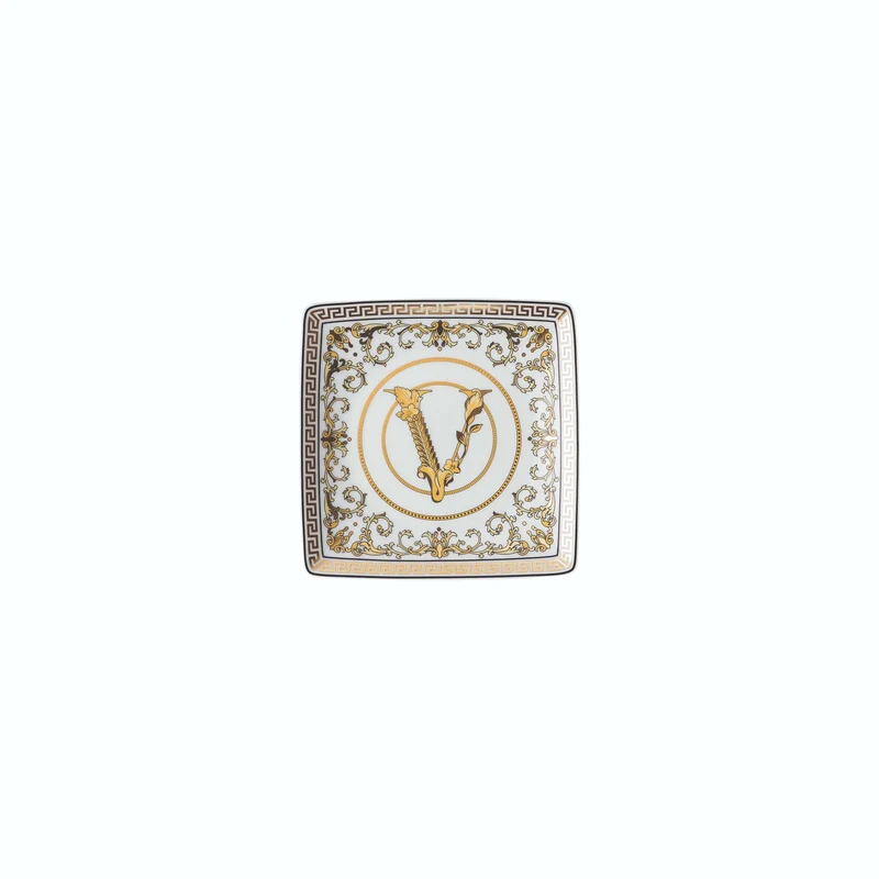 Versace Virtus Gala Coppetta quadrata piana, 12 cm