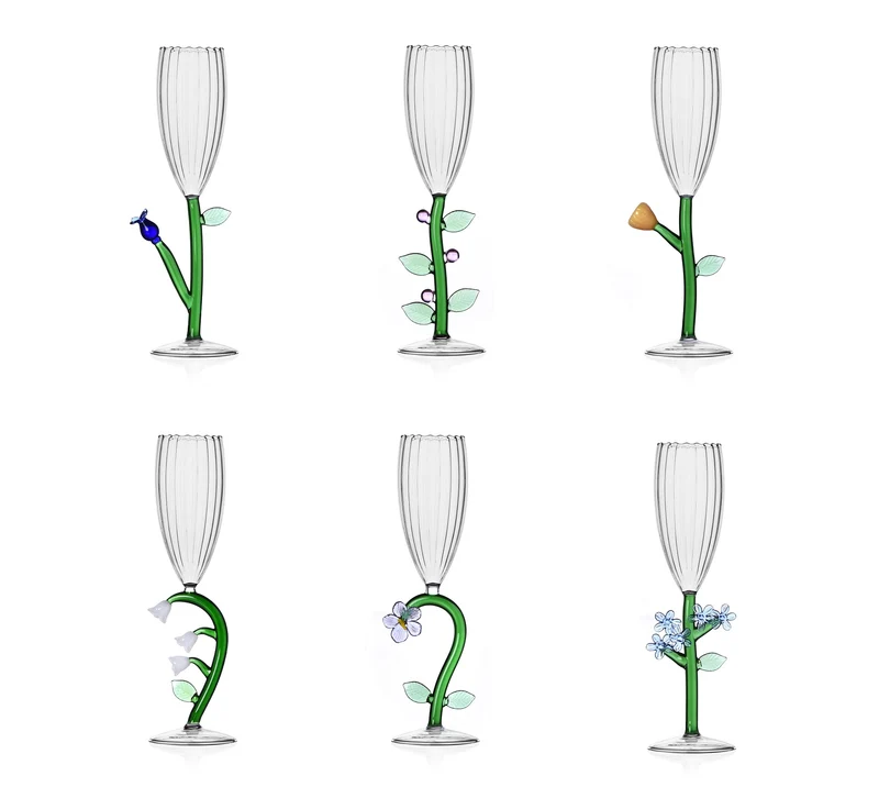 Ichendorf Botanica Set 6 Flute Ottico con Fiore