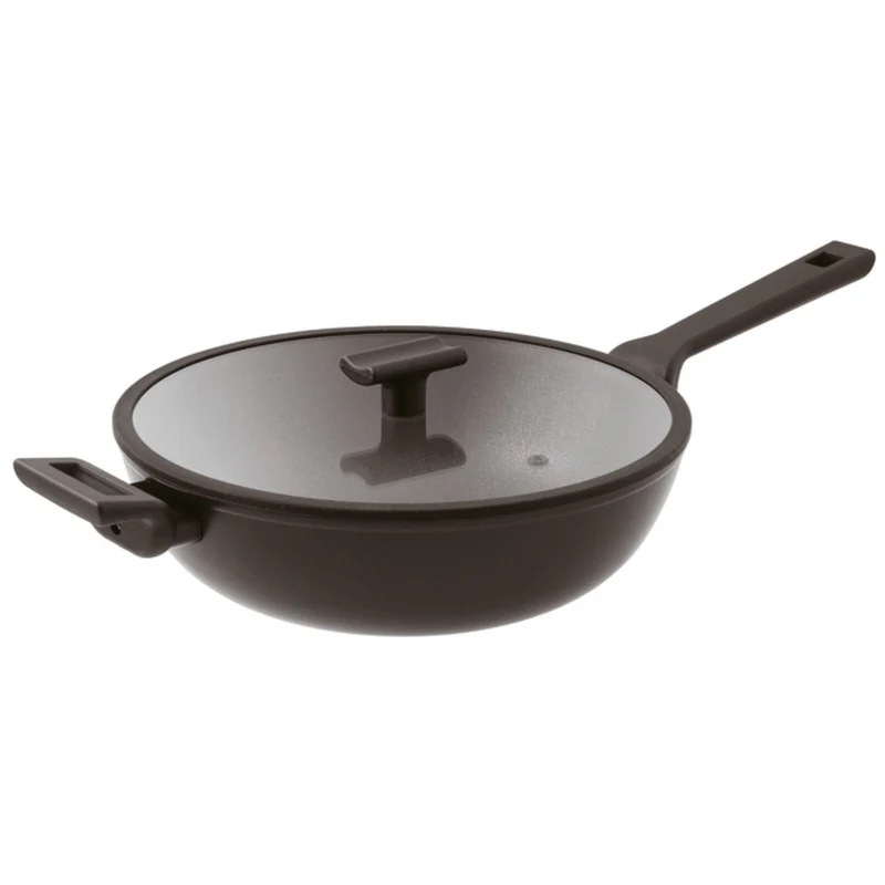 Sambonet Titan Pro Double Induction Wok 30 cm in alluminio