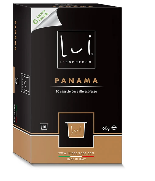 Lui L'Espresso Caffè Panama Confezione da 100 capsule (10 astucci da 10 capsule)