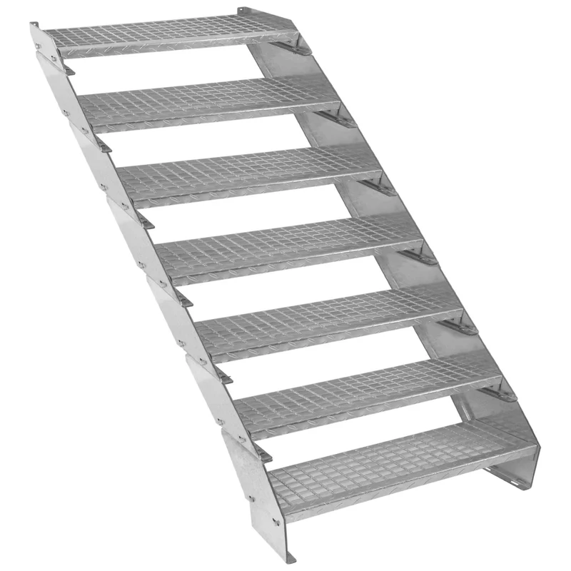 Scala zincata regolabile a 7 elementi - larghezza 900 mm