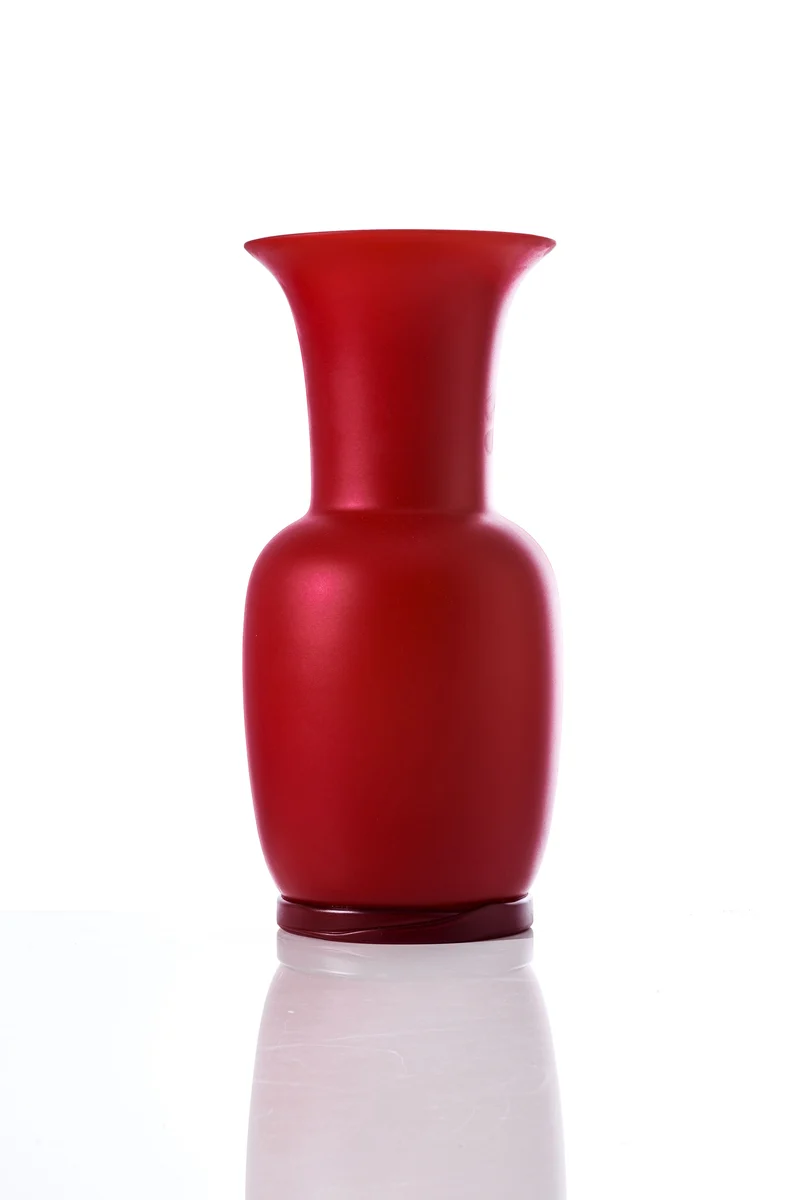 Venini Vaso Opalino Medio Sabbiato