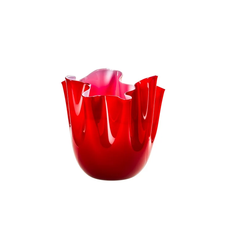 Venini Vaso Fazzoletto Opalino Piccolo