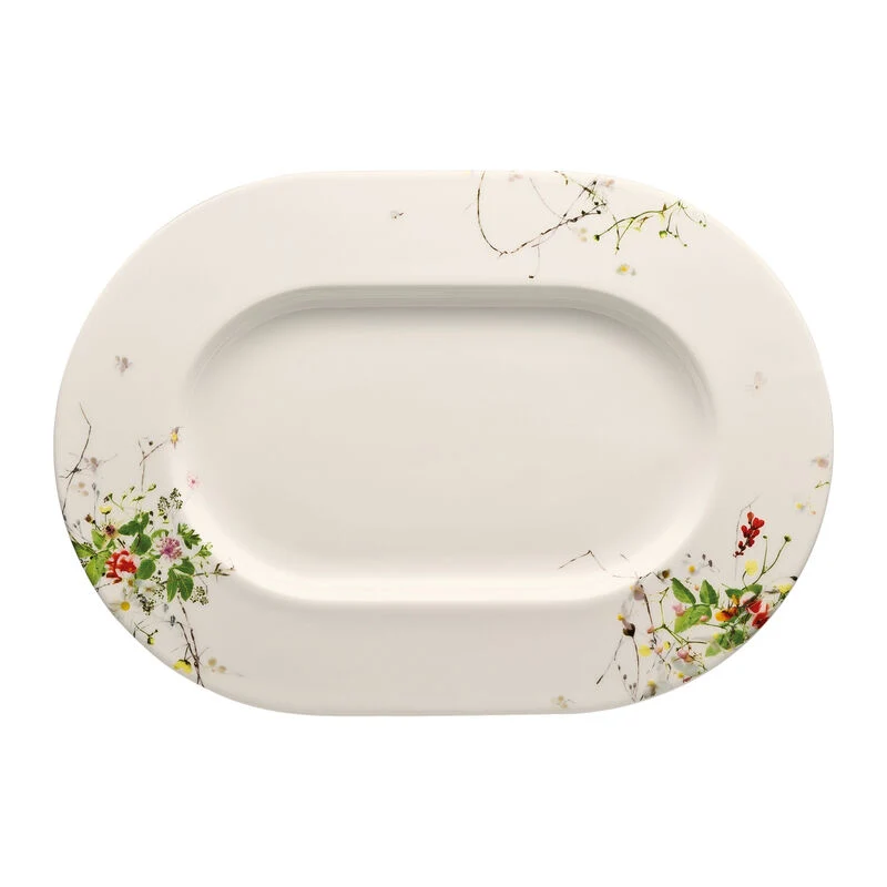 Rosenthal Brillance Fleurs Sauvages Piatto Ovale, 34 cm