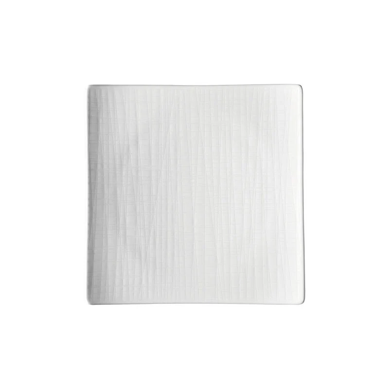 Rosenthal Mesh Weib Piatto quadrato Piano 22 cm, Set 6