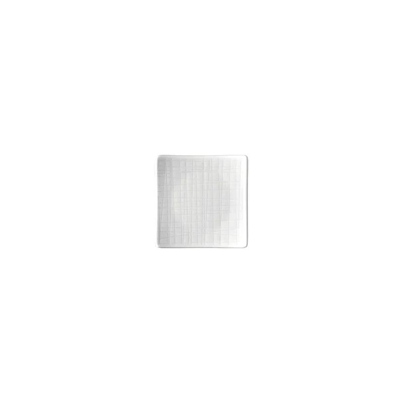 Rosenthal Mesh Weib Piatto Quadrato Piano 9 cm, Set 6