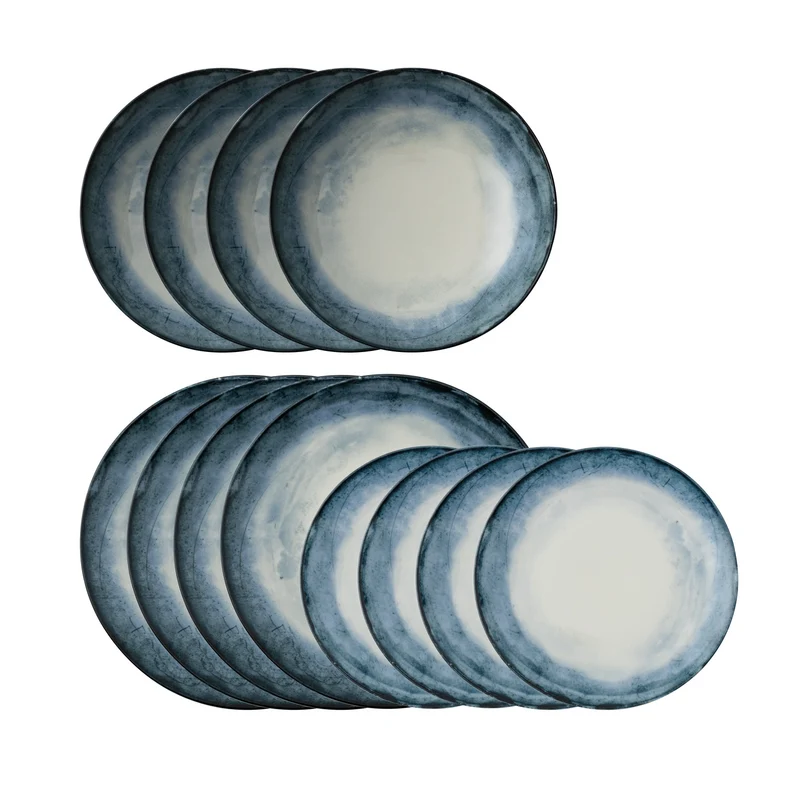 Arthur Krupp Shade Servizio Piatti per 4 Persone, Set 12 Pezzi