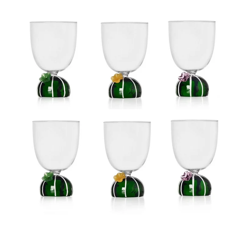 Ichendorf Desert Plants Set 6 Calici da Acqua