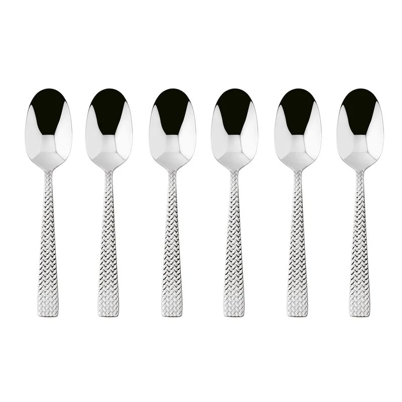 Sambonet Cortina Set 6 Cucchiaini Moka in Acciaio Inox
