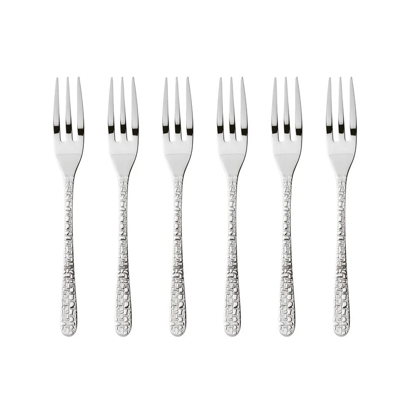 Sambonet Venezia Set 6 Forchette Dolce/Ostriche in Acciaio Inox