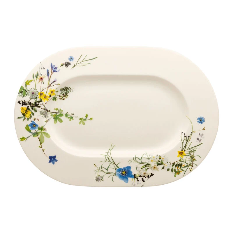 Rosenthal Brillance Fleurs des Alpes Piatto Ovale, 41 cm