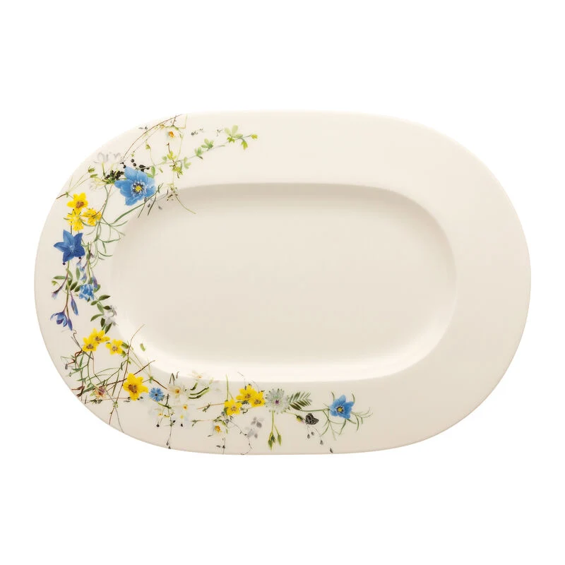 Rosenthal Brillance Fleurs des Alpes Piatto Ovale, 34 cm