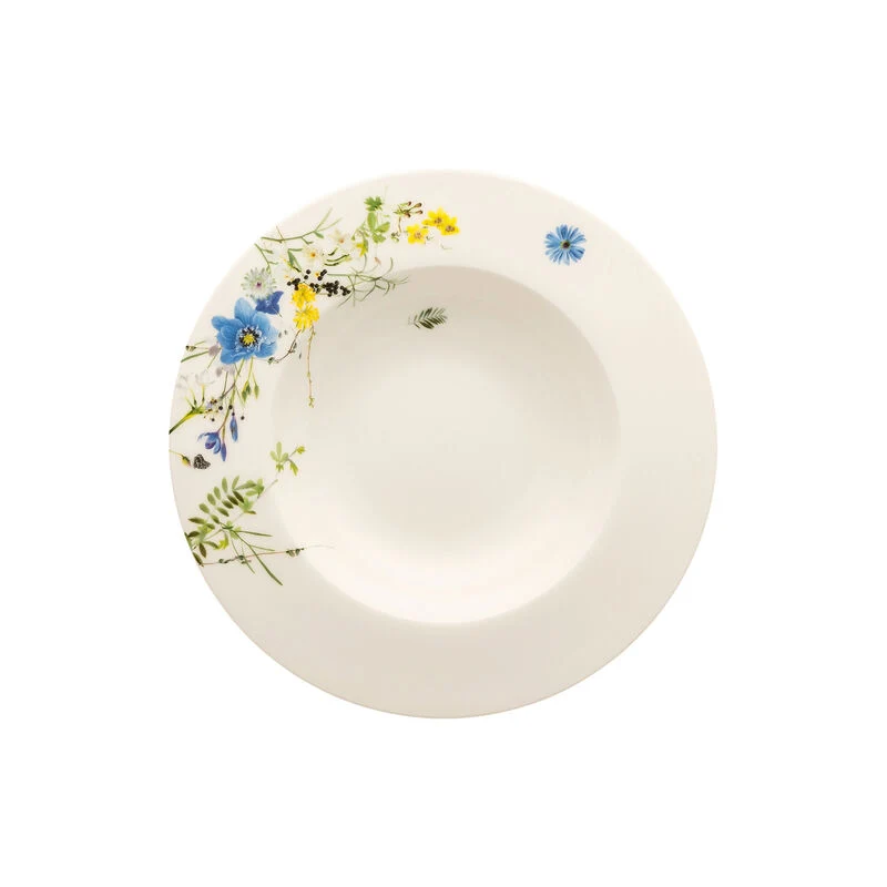 Rosenthal Brillance Fleurs des Alpes Piatto Fondo con falda 23 cm, Set 6