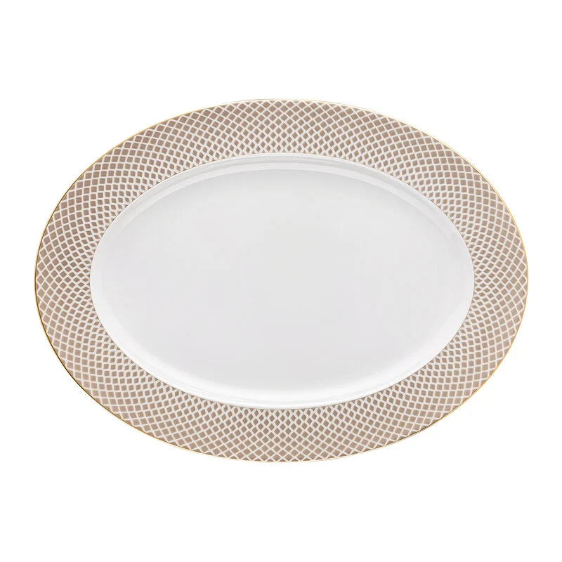 Rosenthal Francis Carreau Beige Piatto Ovale, 40 cm
