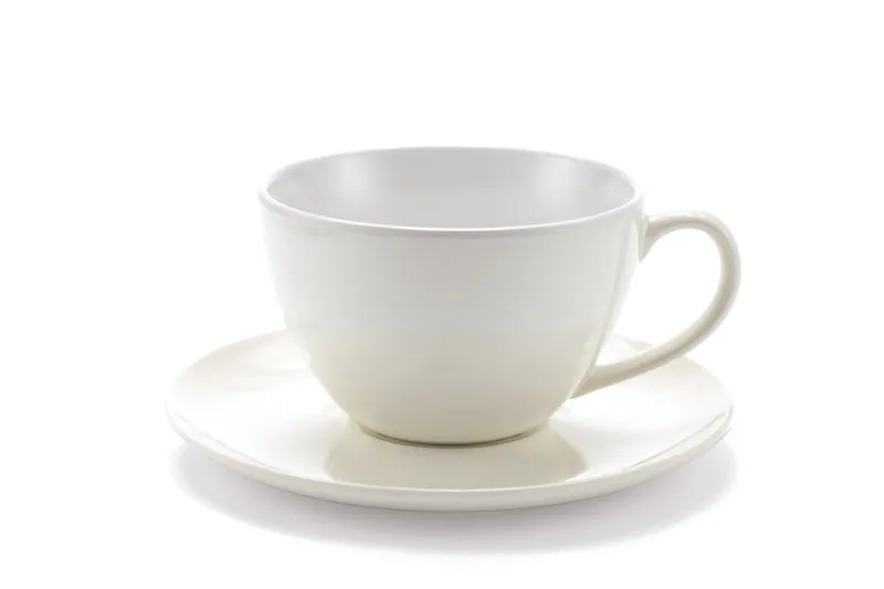 Touch Mel JUMBO MUG cm 12,5 Bianca con Piattino