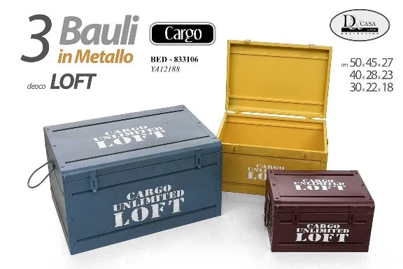 BED/3 BAULI 50/40/30CM YA12188