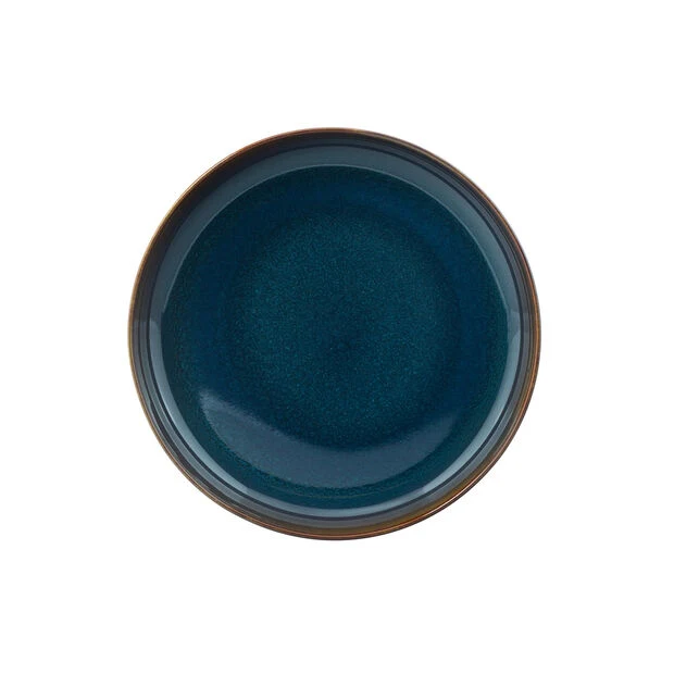 Like. By Villeroy & Boch Like Crafted Denim Set 6 Piatti Fondi, blu, 21,5 cm