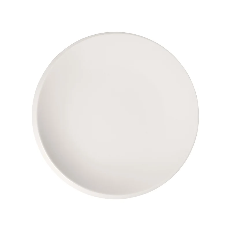 Villeroy & Boch NewMoon Set 6 Piatti Piani, 27 cm, bianco