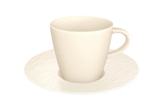 Villeroy & Boch Manufacture Rock tazza da espresso/moka con piattino, set 6 pezzi