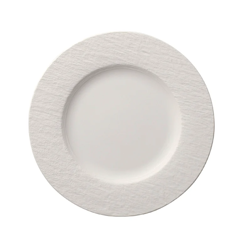 Villeroy & Boch Manufacture Rock Blanc Set 6 Piatti Piani