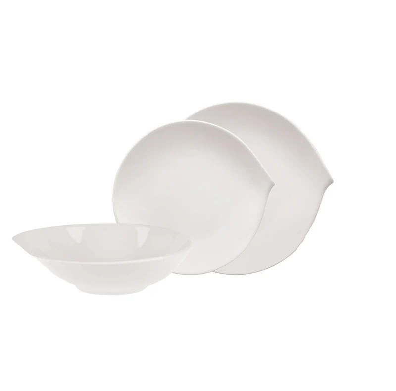 Villeroy & Boch Flow set 18 pezzi per 6 persone, composto da: 6 piatti piani, 6 piatti fondi, 6 piatti dessert