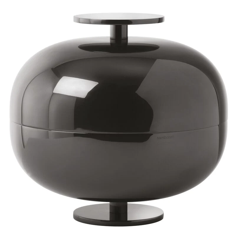 Sambonet Gio Ponti Luxury Centro tavola cm 24 Nickel Nero