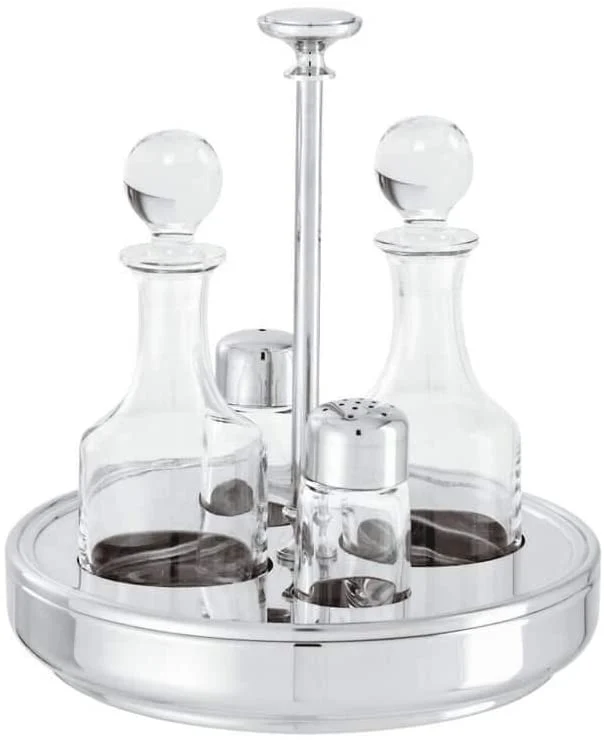 Sambonet Elite Servizio Menage Olio Aceto Sale Pepe Acciaio Inox