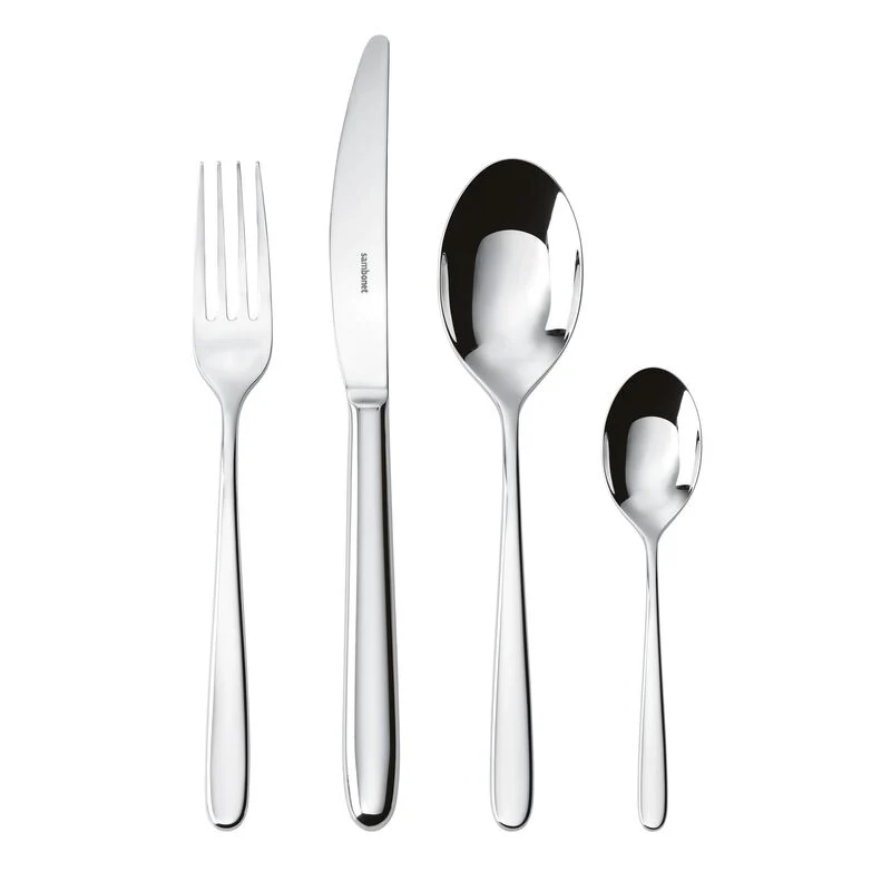 Sambonet Hannah servizio 24 pezzi Monoblocco Acciaio Inox per 6 persone