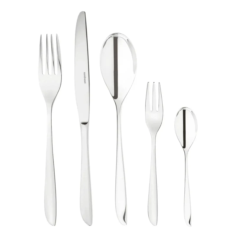 Sambonet Leaf Servizio 60 pezzi monoblocco Acciaio Inox per 12 persone