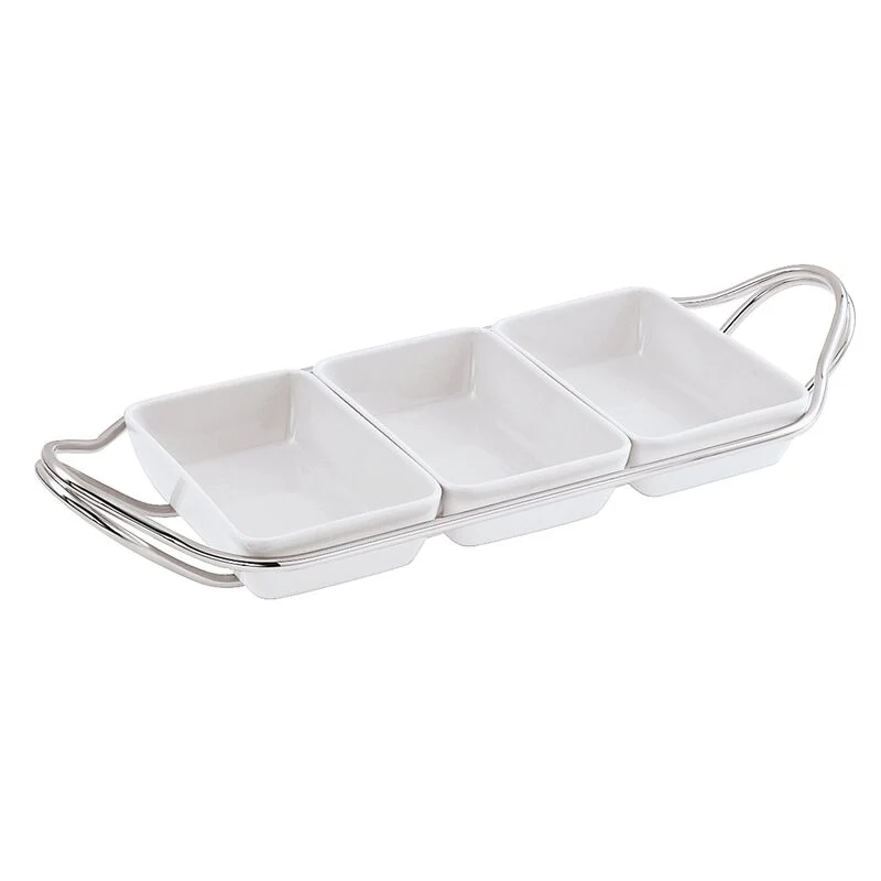 Sambonet New Living Antipastiera cm 36 con supporto Acciaio inox