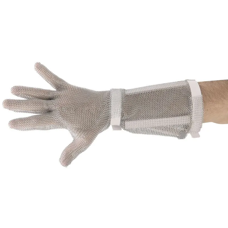 Paderno Guanto Lungo In Cotta Di Maglia S Cinturino Nylon