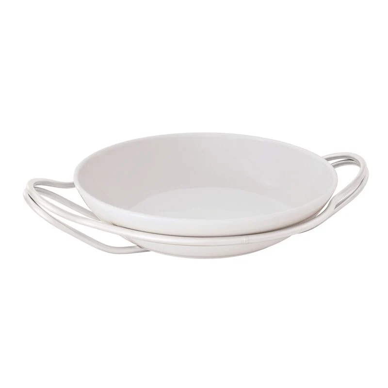 Sambonet New Living Risottiera cm 36 con supporto acciaio inox Hi Tech