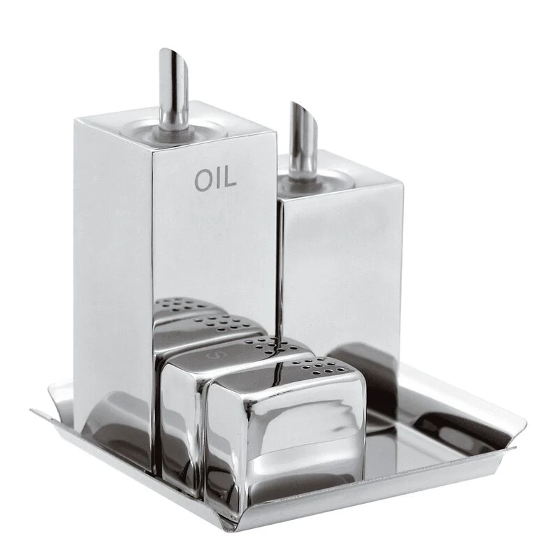 Sambonet Sky Set Lunch (Olio Aceto Sale Pepe) 5 pz Acciaio Inox