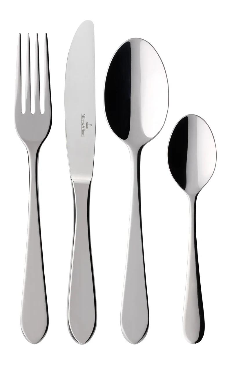 Villeroy & Boch OSCAR Set di Posate da Tavola per 6 Persone, 24 Pezzi, Acciaio Inossidabile