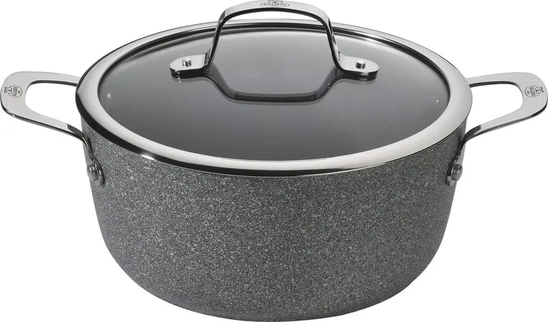 Ballarini Pentola in Alluminio Antiaderente con Maniglie e Coperchio, Linea Salina, cm 20