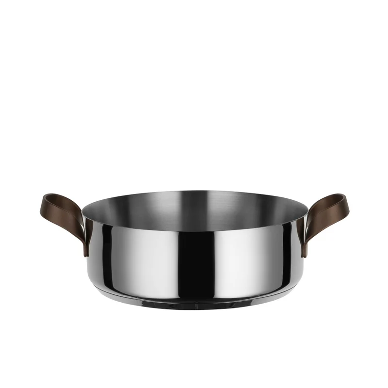Alessi Edo Casseruola Bassa a Due Manici, cm 28